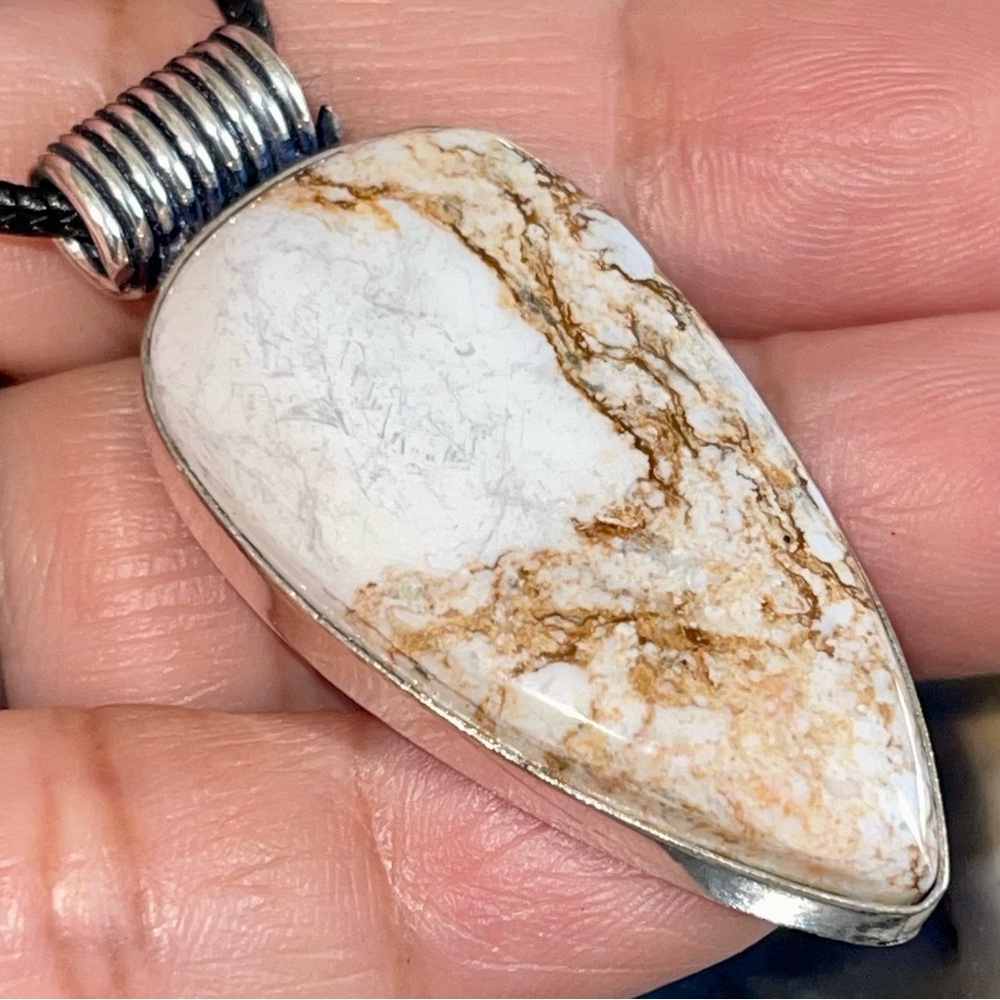 Wild Horse Jasper Magnesite Pendant 1 7/8”